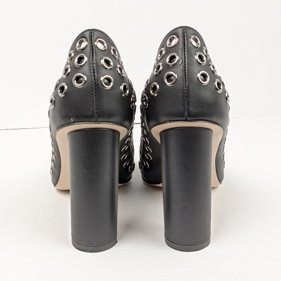 RED Valentino Italian Leather Grommet Pumps - Picture 5 of 6